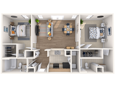 a 2400 sq ft floor plan with a bedroom and a living room